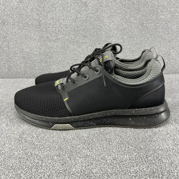Kuru Atom Mens Size 14 M Black Gray Athletic‎ Running Walking Shoes Sneakers main image 6